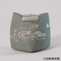 奨励賞 練上刳抜燻焼茶器　月岡三郎（島根県） 